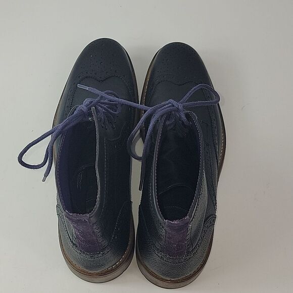 Ted Baker Derby Brogue Black Leather Men's Boots - Picture 10 of 14